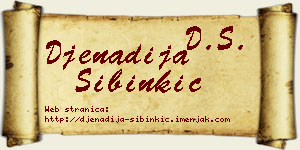 Đenadija Sibinkić vizit kartica